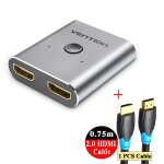 Vention commutateur hdmi bi - direction 2. 0 commutateur hdmi 4k adaptateur 1x2 / 2x1 convertisseur 2 ...