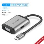 Vention hub usb c usb c vers hdmi 4k vga pd rj45 3, 5 mm usb 3. 0 dock pour macbook pro accessoires usb ...