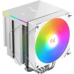 Ventirad cpu - xigmatek ak6 dual digital arctic - amd am5 / am4 - ventilateur 2x 120 mm argb - blanc