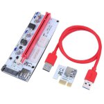 Ver008s 60 cm pci - e riser card 008 s pcie 1x 16x adaptateur 4pin 6pin sata alimentation usb 3. 0 câble ... Ver008s 60 cm pci - e riser card 008 s pcie 1x 16x adaptateur 4pin 6pin sata alimentation usb 3. 0 câble ...
