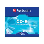 Verbatim - 10 x cd - r - 700 mo (80 min) 52x - bo�tier cd �troit
