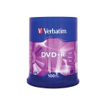 Verbatim - 100 x dvd + r - 4. 7 go 16x - argent mat - spindle