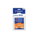 Verbatim - 3 x dvd - r (8cm) - 1. 4 go 4x - argent mat