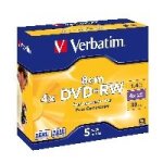 Verbatim - 5 x dvd + rw (8cm) - 1. 4 go 4x - argent mat - botier cd troit