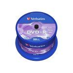 Verbatim - 50 x dvd + r - 4. 7 go 16x - argent mat - spindle
