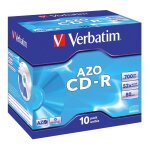 Verbatim azo crystal - 10 x cd - r - 700 mo 52x - botier cd