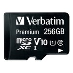 Verbatim premium - carte m�moire flash (adaptateur sd inclus(e)) - 256 go - uhs class 1 / class10 - microsdxc ...