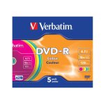 Verbatim colours - 5 x dvd - r - 4. 7 go 16x