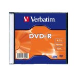 Verbatim - dvd - r - 4. 7 go 16x - argent mat - botier cd troit