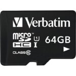 Verbatim tablet - carte mmoire flash - 64 go - class 10 - microsdxc uhs - i