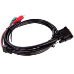 Version premium noir 1. 5m 5ft vga vers tv 3 rca composant av c�ble audio adaptateur pour ordinateur ...