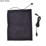 Veste chauffante usb en fiber de carbone pour hommes, coussins chauffants �lectriques, gilet d'hiver ...