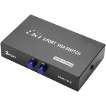 Vga switch box, 2 en 1 out vga switcher splitter data synchronisation vga monitor switch vga splitter, ...