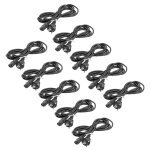 Vhbw 10x c�ble d'alimentation cordon �lectrique schuko secteur prise c13 3 dents 3m pour pc portable, ...