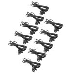 Vhbw 10x c�ble d'alimentation cordon �lectrique schuko secteur prise c13 3 dents 5m pour pc portable, ...