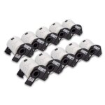 Vhbw 10x etiquettes pour cd / dvd stickers roll set pour brother p - touch ql - 1050, ql - 1050n, ql ...