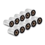 Vhbw 10x papier thermique, ruban  transfert thermique, noir 110mm pour fax ou imprimante zebra xi140, ...