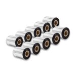 Vhbw 10x papier thermique, ruban  transfert thermique, noir 80mm pour fax ou imprimante valentin cv6800 ...