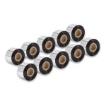 Vhbw 10x papier thermique, x ruban  transfert thermique, noir 40mm pour fax ou imprimante printronix ...
