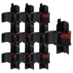 Vhbw 10x rouleaux d'encre noir compatible avec panasonic je cy2054p, m42t calculatrice imprimante, caisse ...