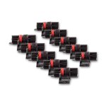 Vhbw 10x rouleaux d'encre noir - rouge compatible avec ibico 1245 calculatrice imprimante, caisse enregistreus ...