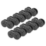 Vhbw 10x rouleau encreur noir pour brother 1205, 8112pd calculatrice de poche, caisse enregistreuse