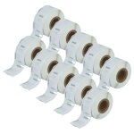 Vhbw 10x rouleau d'�tiquettes 12mm x 24mm (1000 �tiquettes) compatible avec dymo labelwriter 330 turbo, ...