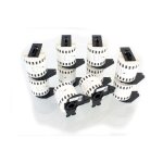 Vhbw 10x lot de rouleaux d'tiquettes 62mm x 15, 24m compatible avec brother p - touch ql - 1050, ql ...