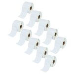 Vhbw 10x rouleau d'�tiquettes � transfert thermique 25, 4mm x 50, 8mm (1300 �tiquettes) compatible avec ...