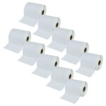 Vhbw 10x rouleau d'�tiquettes � transfert thermique 50, 8mm x 101, 6mm (750 �tiquettes) compatible avec ...