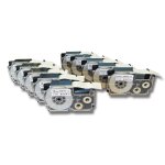 Vhbw 10x rubans compatible avec casio kl - 130, kl - 200, kl - 2000, kl - 120, kl - 100e, kl - 1500, ...