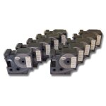 Vhbw 10x rubans compatible avec dymo labelwriter duo, duo 400, duo 450 imprimante d'tiquettes 24mm noir ...
