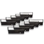Vhbw 10x ruban encreur compatible avec bizerba alpha 4500 imprimante matricielle ou de re�us - noir
