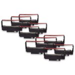 Vhbw 10x ruban encreur remplacement pour epson erc - 38 b / r, erc - 34, erc - 30 pour imprimante matricielle ...