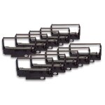 Vhbw 10x ruban encreur remplacement pour epson erc - 80 pour imprimante matricielle ou de re�us - noir ...