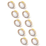 Vhbw 10x rubans de marquage 3d compatible avec dymo junior, mini, omega imprimante d'tiquettes 9mm blanc ...