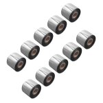 Vhbw 10x ruban de transfert thermique permanent noir 50mm 300m pour imprimantes, imprimantes d'tiquettes ...
