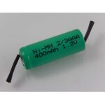 Vhbw 2 / 3aaa batterie ni - mh 400mah (1. 2v) etiquette soude en z pour la fabrication de modles, clairage ...
