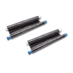 Vhbw lot de 2 rubans thermique compatible avec panasonic kx fp 245, kx fp 248 imprimante fax - rouleaux ...