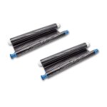 Vhbw lot de 2 rubans thermique compatible avec panasonic kx fc 235, kx fc 235 g imprimante fax - rouleaux ...