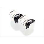 Vhbw 2x lot de rouleaux d'tiquettes 62mm x 15, 24m compatible avec brother p - touch ql - 1050, ql - ...