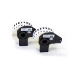 Vhbw 2x rouleau d'�tiquettes autocollantes pour brother p - touch ql - 1050, ql - 1050n, ql - 1060, ql ...