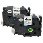 Vhbw 2x rubans compatible avec brother p - touch 550, 3600, 7500 vp, 7600 vp, 9200 dx, 9200 pc imprimante ... Vhbw 2x rubans compatible avec brother p - touch 550, 3600, 7500 vp, 7600 vp, 9200 dx, 9200 pc imprimante ...