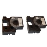 Vhbw 2x rubans compatible avec dymo 2000, 5000, 5500 imprimante d'tiquettes 6mm noir sur blanc