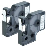 Vhbw 2x rubans compatible avec dymo rhinopro 6000, 5000, 3000, ilp 219 imprimante d'�tiquettes 5, 5m ...