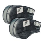 Vhbw 2x rubans remplacement pour brady m21 - 750 - 7425 pour imprimante d'tiquettes 19, 05mm noir sur ...