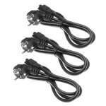 Vhbw 3x c�ble connecteur euro type f compatible avec vorwerk kobold vr300, vr100, vr200 - prise c5 en ...