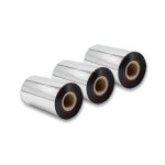 Vhbw 3x papier thermique, ruban � transfert thermique, noir 110mm pour fax ou imprimante godex ez - 6200 ...