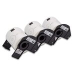 Vhbw 3x rouleaux tiquettes cd / dvd compatible avec brother p - touch ql - 1050, ql - 1050n, ql - 1060, ...