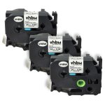Vhbw 3x rubans compatible avec brother p - touch 550, 3600, 7500 vp, 7600 vp, 9200 dx, 9200 pc imprimante ...